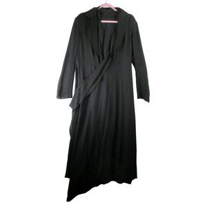 Yohji Yamamoto Silk Cupro Jacket Size 2 (US Small) Long Sleeve Coat